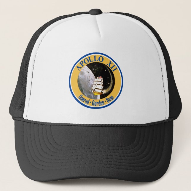 Casquette Apollo 12 : De nouveau à la lune ! (Devant)