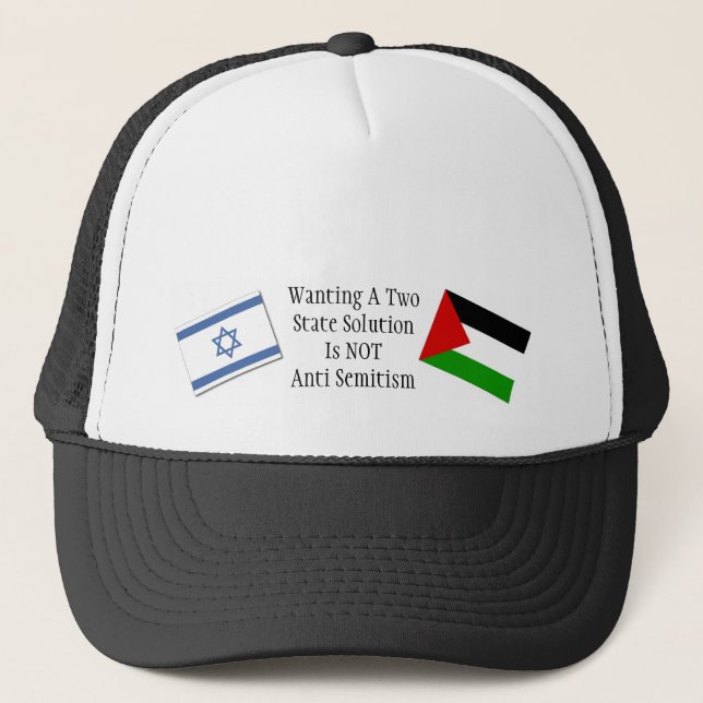 Casquette Appel à la paix au Moyen-Orient (Devant)