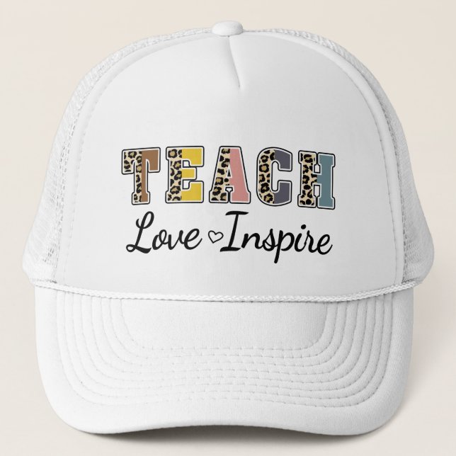 Casquette Apprendre, Amour, Inspirer (Devant)
