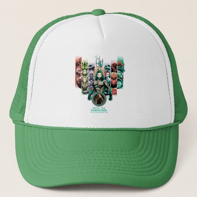 Casquette Aquaman | Graphique d'Atlanteans "Unite The Kingdo (Devant)