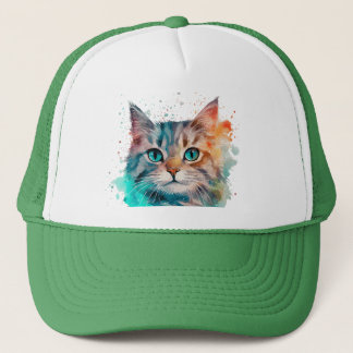 Casquette Aquarelle Art Cat