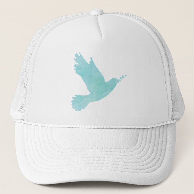 Casquette Aquarelle Blue Dove (Devant)
