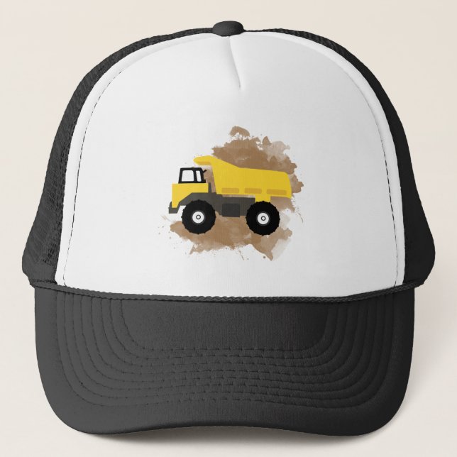 Casquette Aquarelle de la boue du véhicule de construction d (Devant)