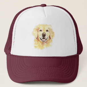 Casquette Aquarelle Golden Retriever Chien Animal Animal Art
