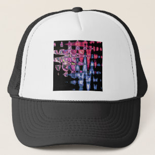 Casquette Aquarelle jolie violette, gris cendré et noire