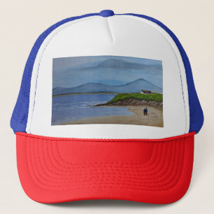 Casquette Aquarelle Peinture d'une journée romantique à la p