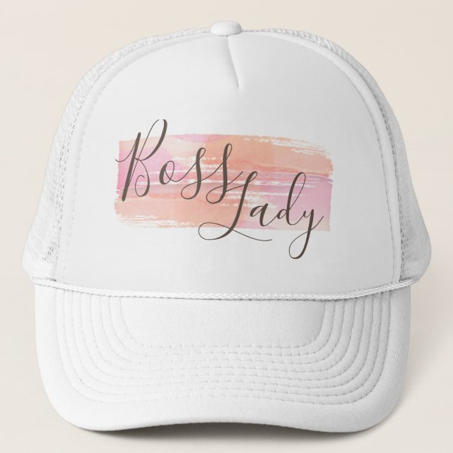 Casquette Aquarelle Peinture éclats Boss Lady (Devant)