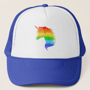 Casquette Aquarelle Rainbow Unicorn