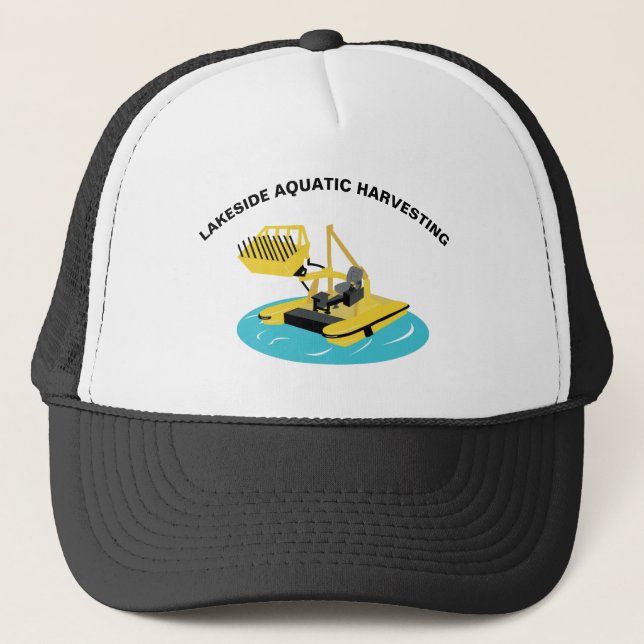 Casquette Aquatic Harvester Construction Vehicle Boat Custom (Devant)