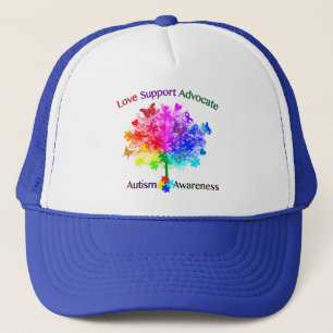 Casquette Arbre arc-en-ciel Autisme
