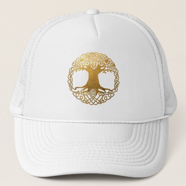 Casquette Arbre celtique d'or (Devant)