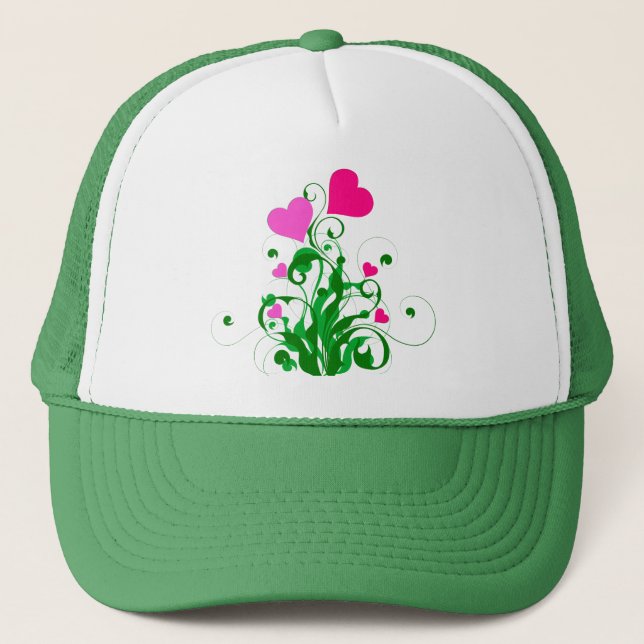 Casquette Arbre Coeurs d'amour (Devant)