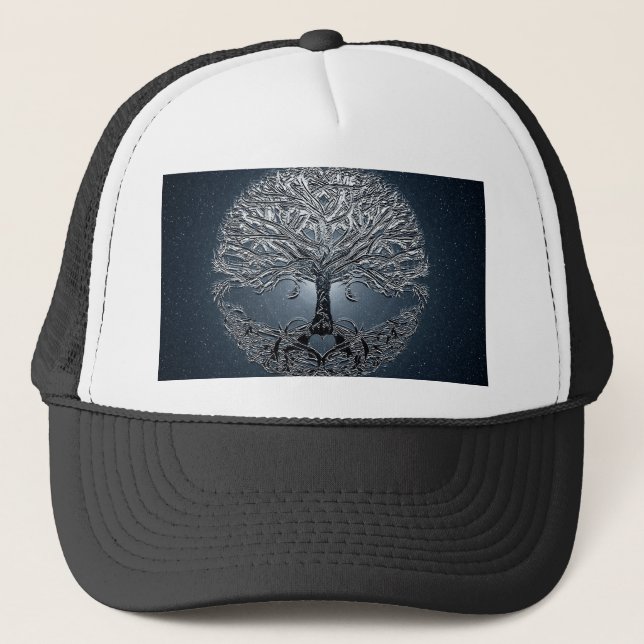 Casquette Arbre de bleu de nova de la vie (Devant)