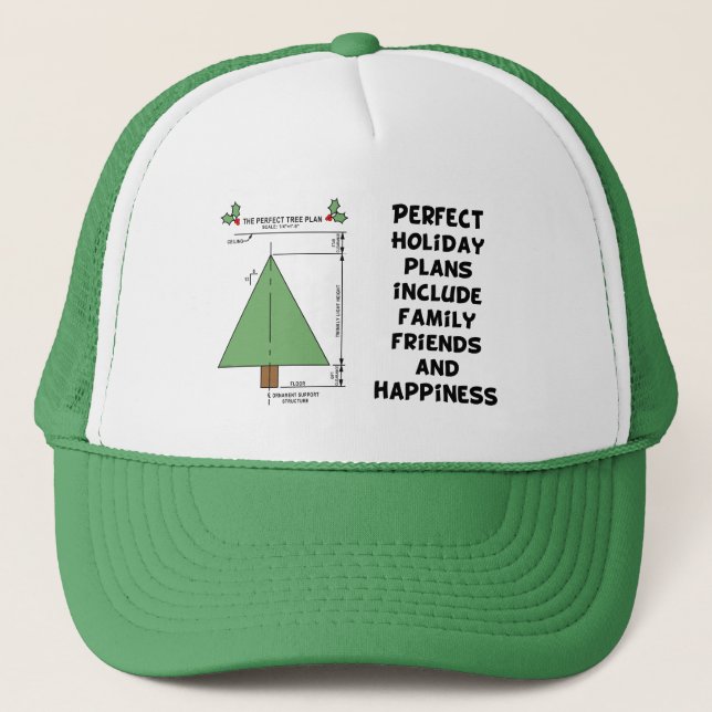 Casquette Arbre de Noël parfait (Devant)