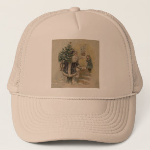 Casquette Arbre de Noël vintage Père Noël