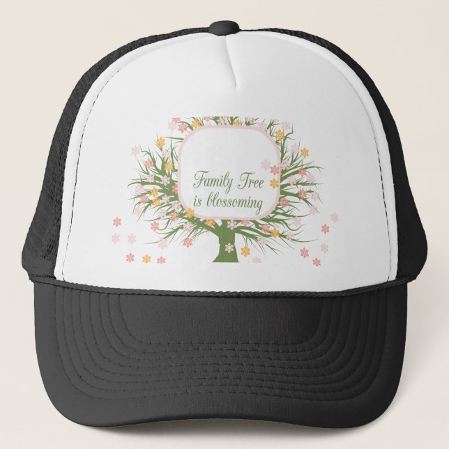Casquette Arbre familial en floraison (Devant)