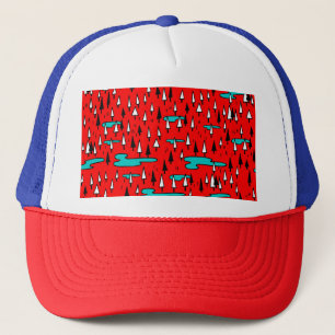 Casquette Arbres à main levée : motif de Noël scandinave.