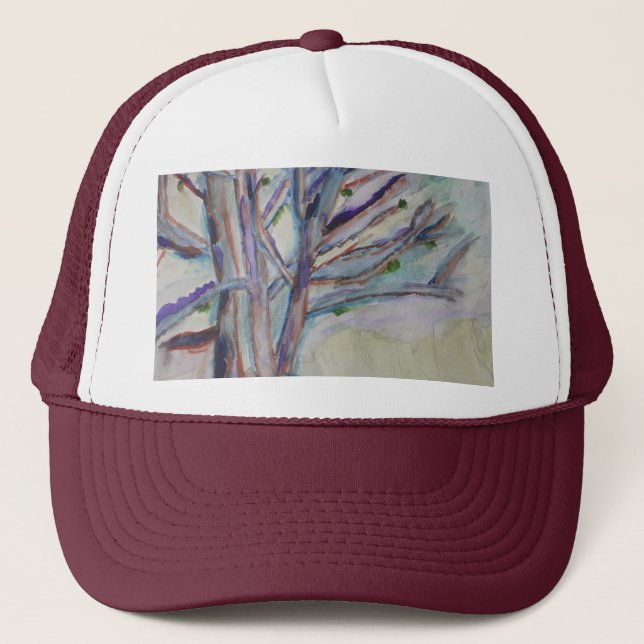 Casquette Arbres Abstraits (Devant)