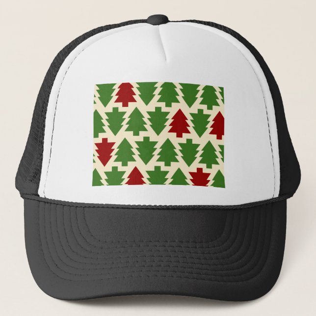 Casquette Arbres de Noël Motif de vacances (Devant)