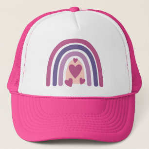 Casquette Arc En Ciel Et Coeurs