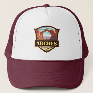 Casquette Arches National Park Illustration Rétro