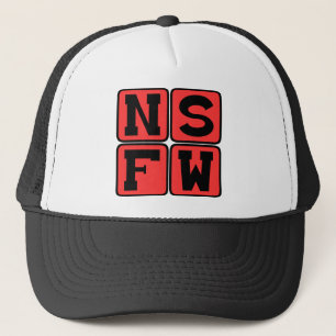 Casquette Argot Internet NSFW Pas Sûr Pour le Travail Phrase