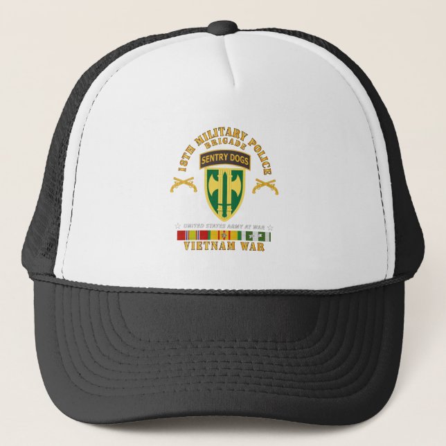 Casquette Armée - Brigade du 18e député - Onglet Chiens de s (Devant)