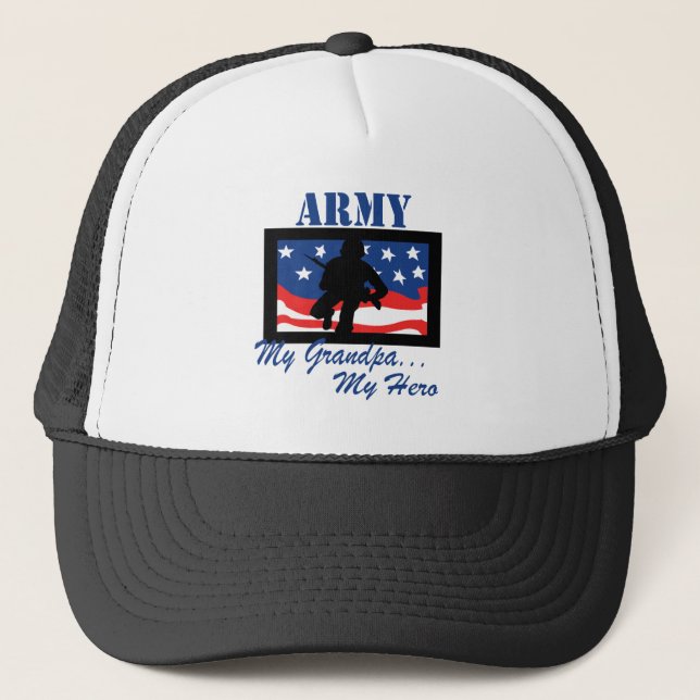 Casquette Armée mon grand-papa mon héros (Devant)