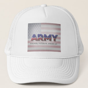 Casquette Army “Soldier, Veteran, American”