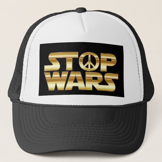 Casquette Arrêtez les guerres, casquette, à vendre ! (Devant)