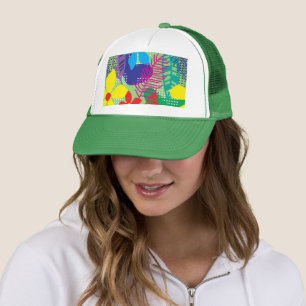 Casquette Arrière - plan coloré de fleurs