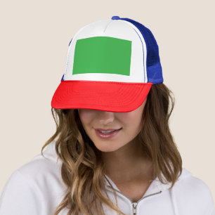 Casquette Arrière - plan vert et frontière blanche pour un â