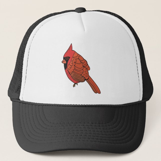 Casquette Art cardinal d'oiseau (Devant)