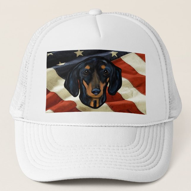 CASQUETTE ART DACHSHUND (Devant)
