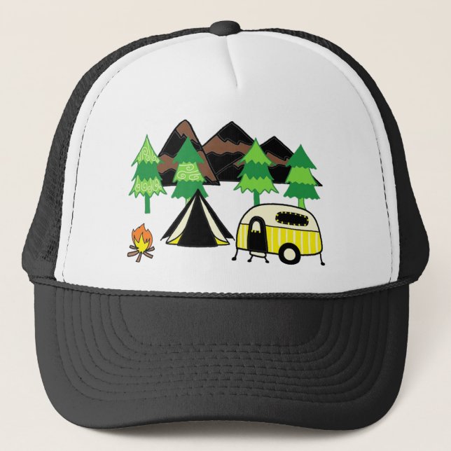 Casquette Art de camping (Devant)