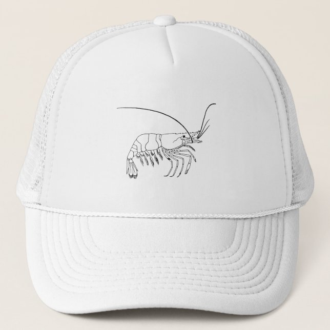 Casquette Art de crevette rose (Devant)