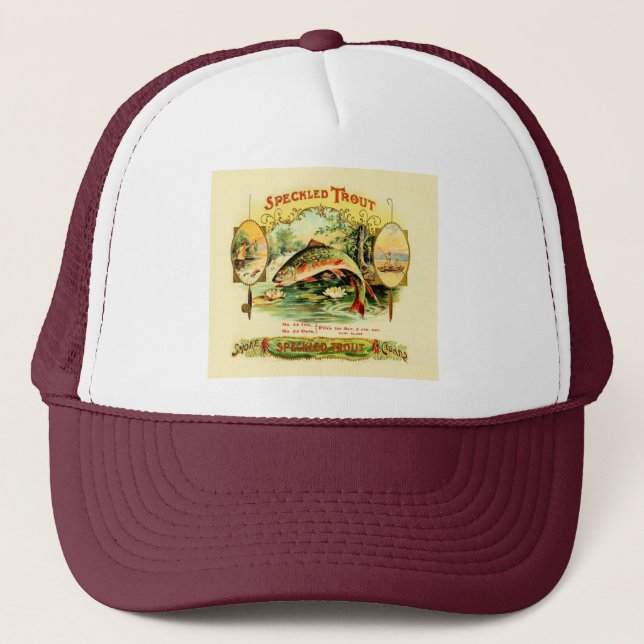 Casquette Art de cru de truite tachetée (Devant)