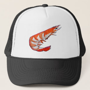 Casquette Art de kitsch de fruits de mer de crevette de