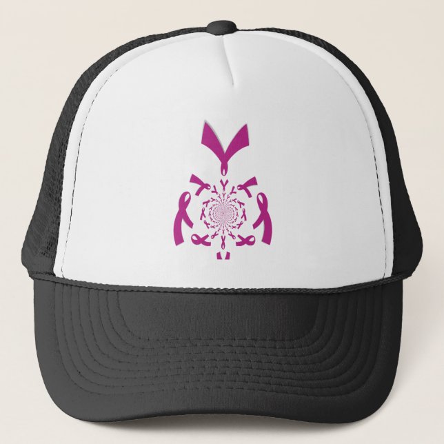Casquette Art de sensibilisation au cancer du sein Imprimer (Devant)