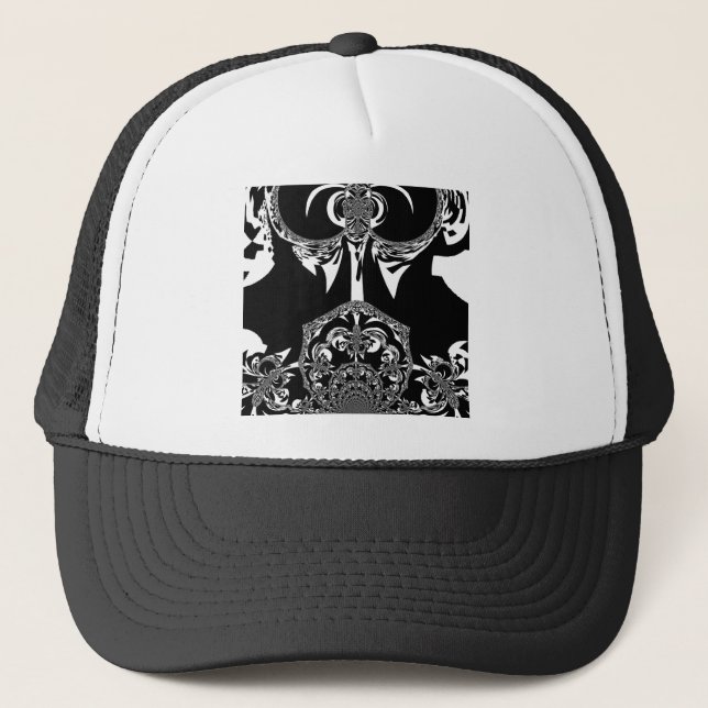 Casquette Art noir et blanc africain (Devant)