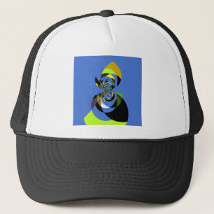 Casquette Art Vector Design pour femme africaine Imprimer