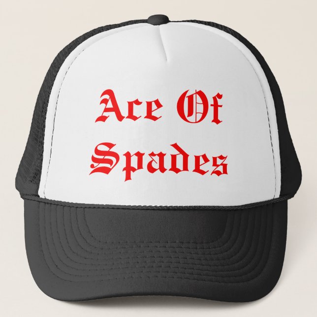 Casquette As de pique (Devant)