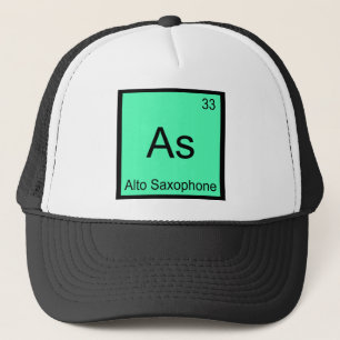 Casquette As - Saxophone Alto Drôle de symbole d'élément de