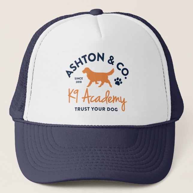 Casquette Ashton & Co. K9 Academy 2c Dark Logo (Devant)