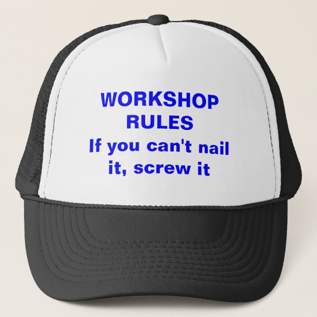 Casquette ATELIER RULESIf vous ne pouvez pas le clouer, le (Devant)