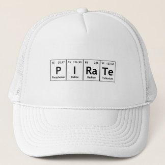 Casquette Atome de chimie de mot d'éléments de Tableau