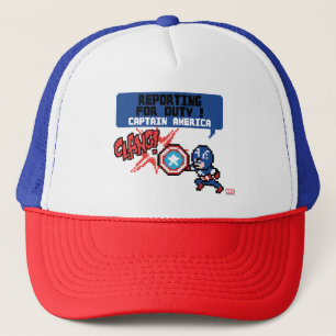 Casquette Attaque de Captain America 8Bits - À vos ordres !