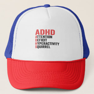 Casquette Attention Déficit Hyperactivité Écureuil TDAH Cade