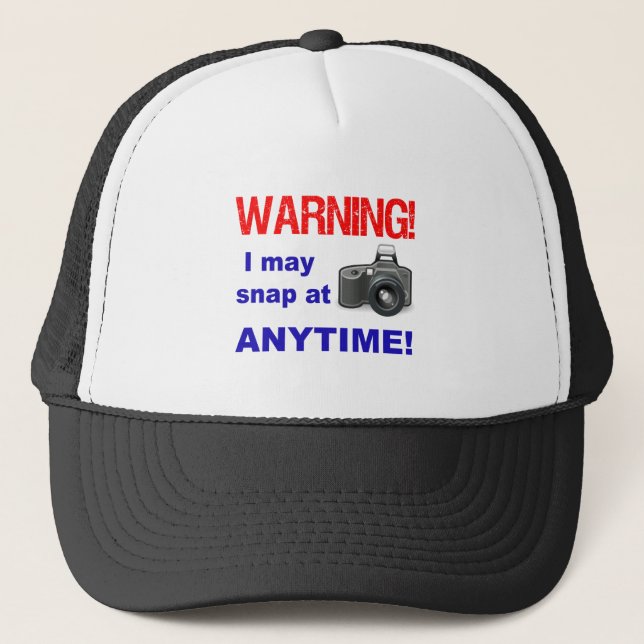 Casquette Attention ! Je peux prendre à n'importe quel momen (Devant)