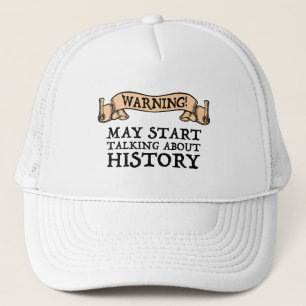Casquette Attention ! Peut-être parler d'histoire amusante